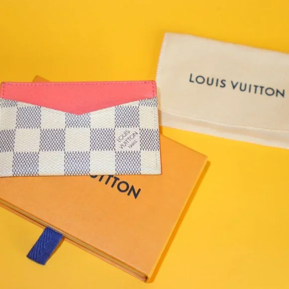 Louis Vuitton Damier Azur Daily Card Holder Rose Ballerine - Picture 4 of 8